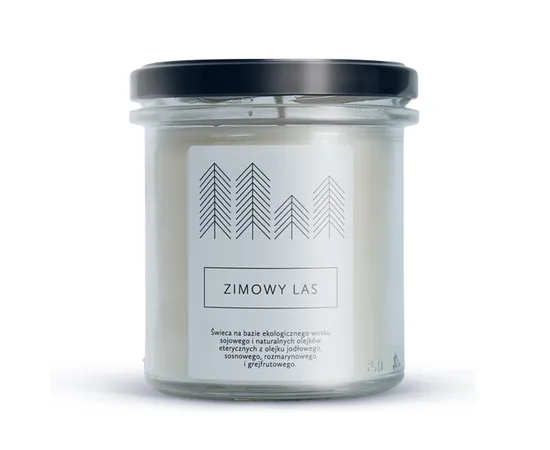 Winter Forest soy candle 230g, 215ml