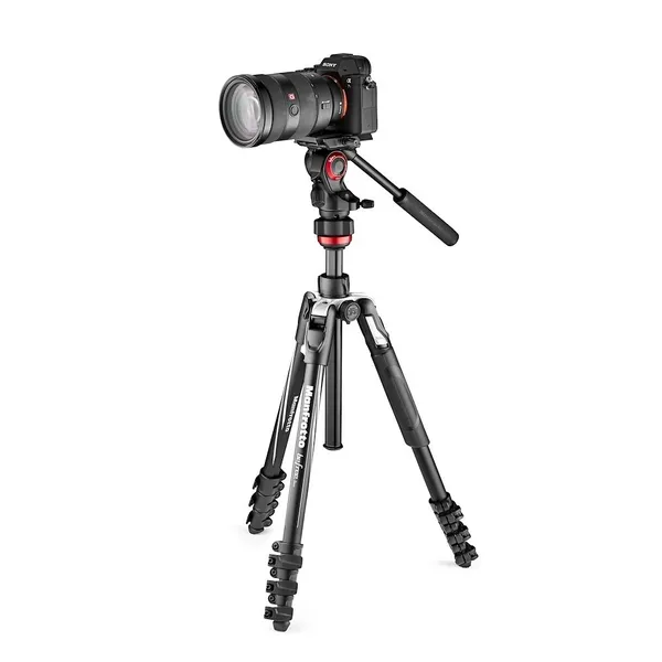 Manfrotto MVKBFRL-LIVE statīvs Digitālās/filmu kameras 3 kāja(s) Melns, Sudrabs