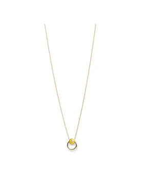 Stylish gold-plated necklace Apricus 61290G YEL (chain, pendant)