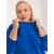 Women's cobalt blue plus size tunic