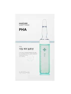 Mascure PHA exfoliating and cleansing sheet mask 28ml
