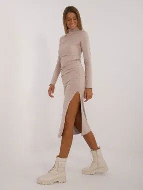 Women's beige fitted dress