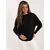 Women's black oversized sweater