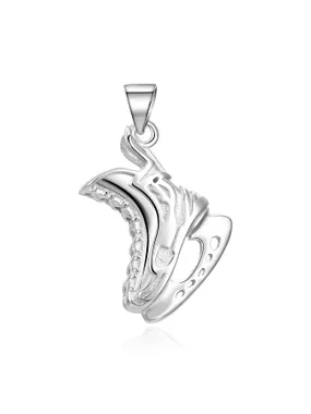 Silver pendant Ice skates AGH731