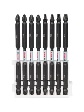 Pick and Click Impact Control double blade bit set, 8 pieces