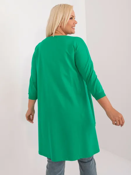 Women's green tunic plus size