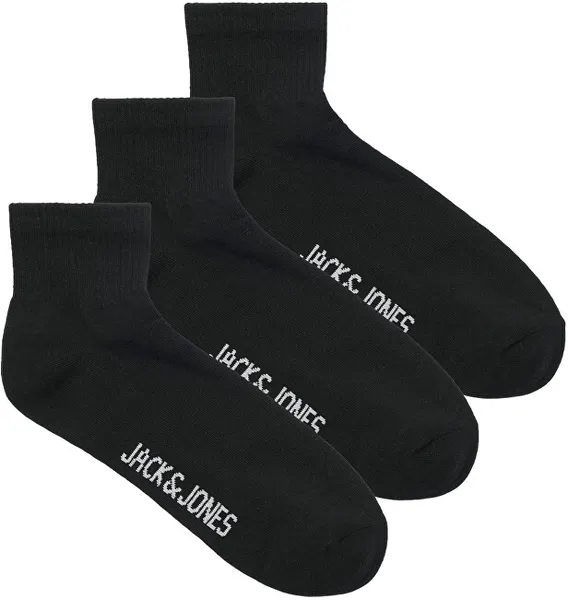 3 PACK - men's socks JACLEON 12257150 Black