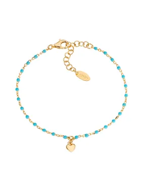 Decent Love BRSMCUGT3 Beaded Heart Bracelet