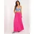 Women's dark pink flared skirt