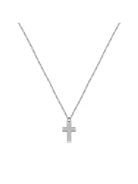 Men's steel necklace with a cross Motown SALS45