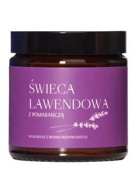 Lavender candle with an orange 120ml