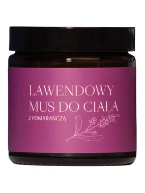 Lavender body mousse with an orange 120ml