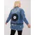 Women's blue plus size jacket