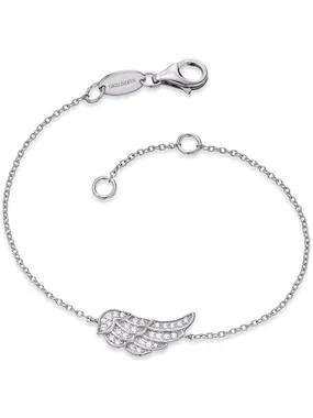 Silver bracelet Wing with zircons ERB-LILWING-ZI