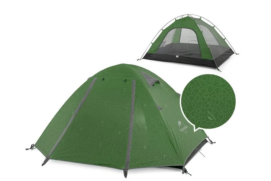 Naturehike telts P-series 3 UV NH18Z033-P-Forest green