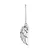 Silver chain earrings Angel wings ERE-FLYWING-79