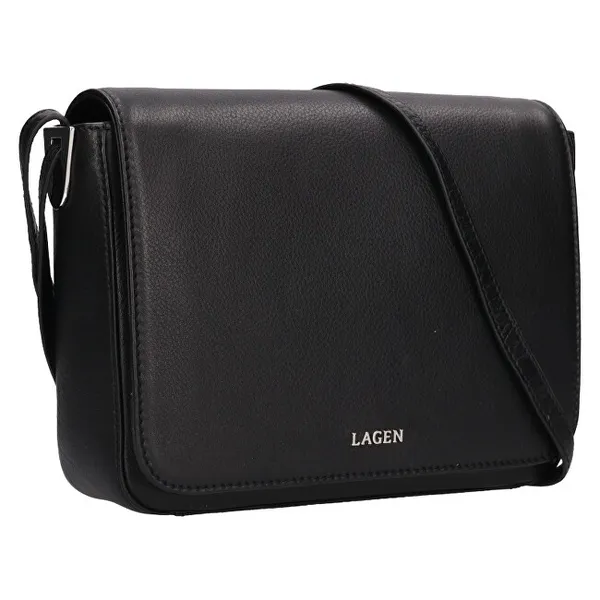 Women's leather crossbody bag BLC-22/2061 BLK