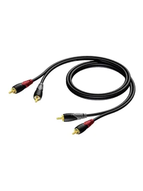 CABLE 2X RCA/CINCH MALE -2X RCA/CINCH MALE 1 M