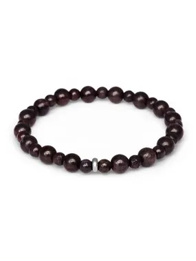 Garnet bead bracelet MINK155/17