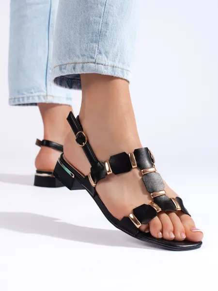 Black stylish women's sandals