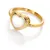 Jac Jossa Soul DR284 Diamond and Pearl Gold Plated Ring