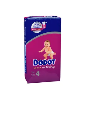 DODOT ACTIVITY talla 4 pañales 9-14 kg 58 u