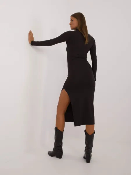 Women's black fitted dress