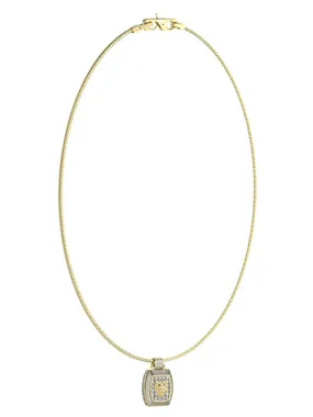 MODERN GOLD-APPLIED LION KING NECKLCE JUMN05001JWYGT/U