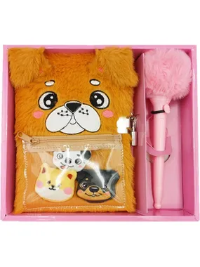 Diary Puppy with pen