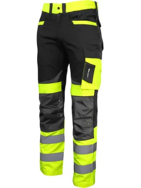 Black and yellow warning pants, "3xl", CE, Lahti