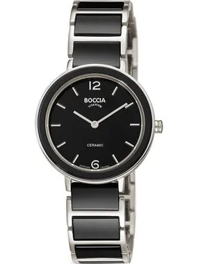 Boccia 3311-02 ladies watch ceramic titanium 32mm 5ATM
