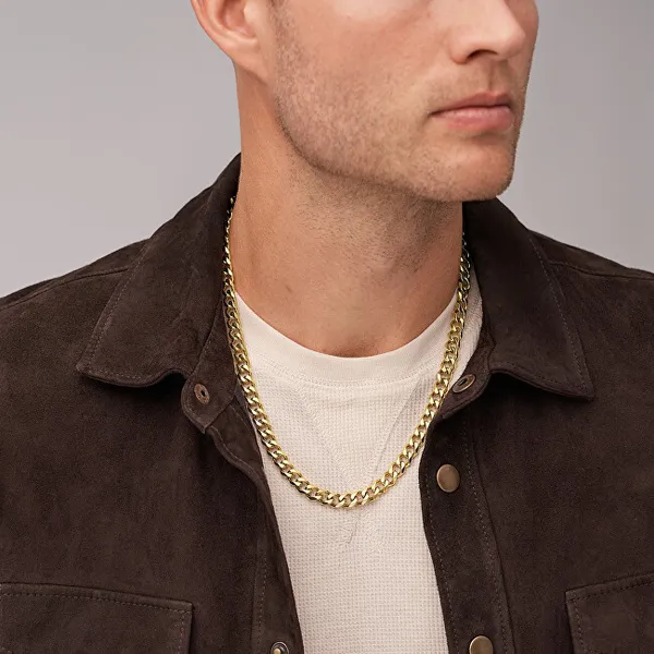 Ellis JF04612710 Men's Statement Gold Plated Necklace