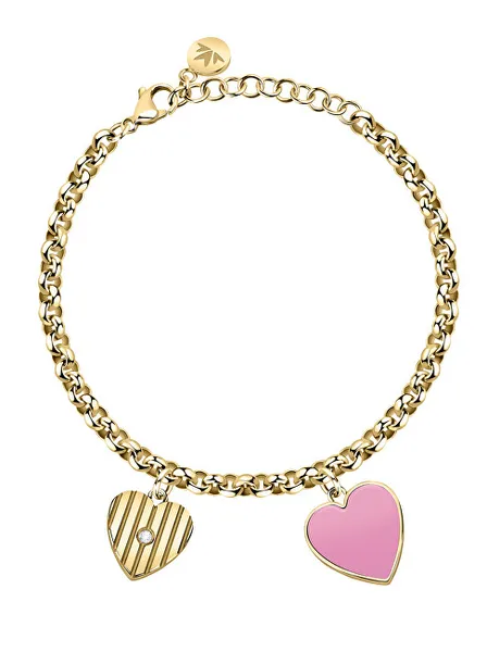 Charming gilded bracelet with hearts Incanto SAVA06