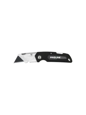 Folding knife, trapezoidal blade, black sk5, proline