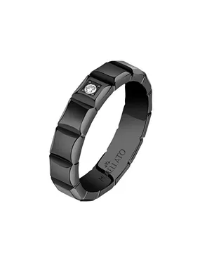 Timeless Black Motown SALS82 Crystal Ring