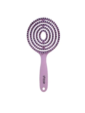 Ovalo Flexi Hair Brush oval hairbrush Powder Pink