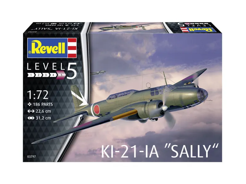 Plastic model Ki-21-LA Sally 1/72