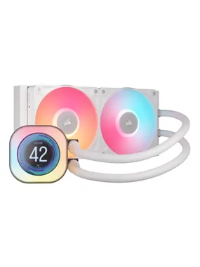 Corsair iCUE LINK TITAN 240 RX LCD Processor All-in-one liquid cooler 12 cm White 1 pc(s)