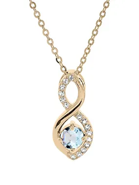 Charming gold-plated necklace with zircons PO/SP08340TZ