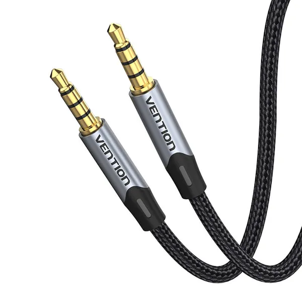 TRRS audio cable 3.5mm mini jack Vention BAQHH 2m Gray