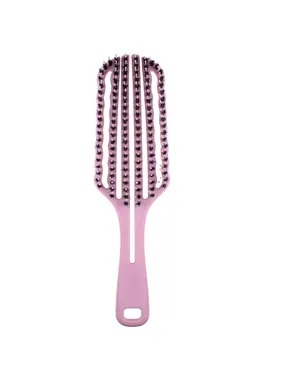 Wild pink hair brush with hair