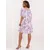 Women's light purple dress with ruffles