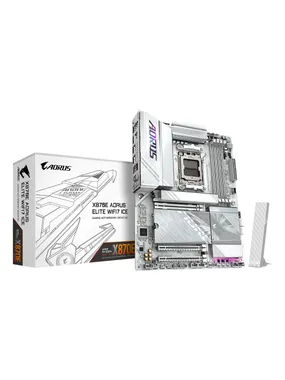 Gigabyte x870e aorus elite wifi7 ledus mātesplate - atbalsta amd ryzen 9000 cpus, 16+2+2 fāzes digitālā VRM, līdz 8200Hz ddr5 (oc), 3xpcie 5,0+1xpcie 4.0, Wi -Fi 7, 2.5GBE LAN, USB 4 USB 4 USB 4 USB 4 USB 4.
