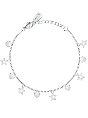 Playful silver bracelet with pendants Silver LPS05AWV14