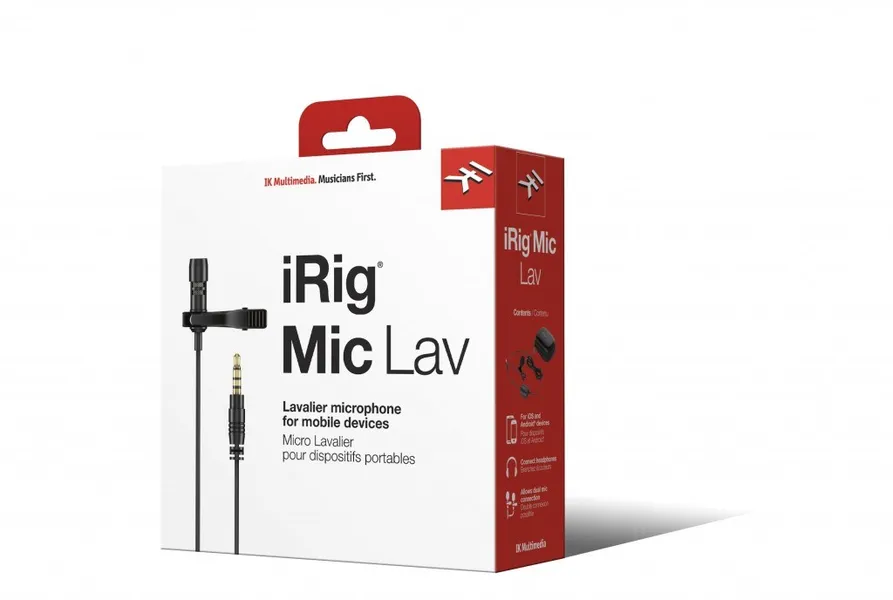 IK Multimedia iRig Mic Lav Black Clip-on mikrofons