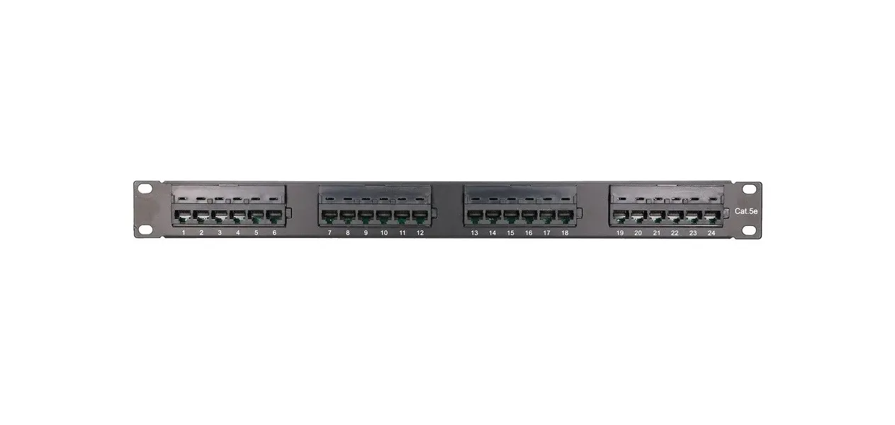 Patchpanel CAT5E UTP 24 ports