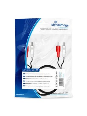 MediaRange MRCS128 audio cable 2.5 m 2 x RCA Black,Red,White