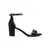 Elegant black women's high-heeled sandals