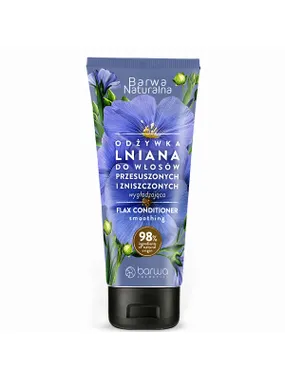 Natural smoothing linen conditioner for dry and damaged hair 200ml