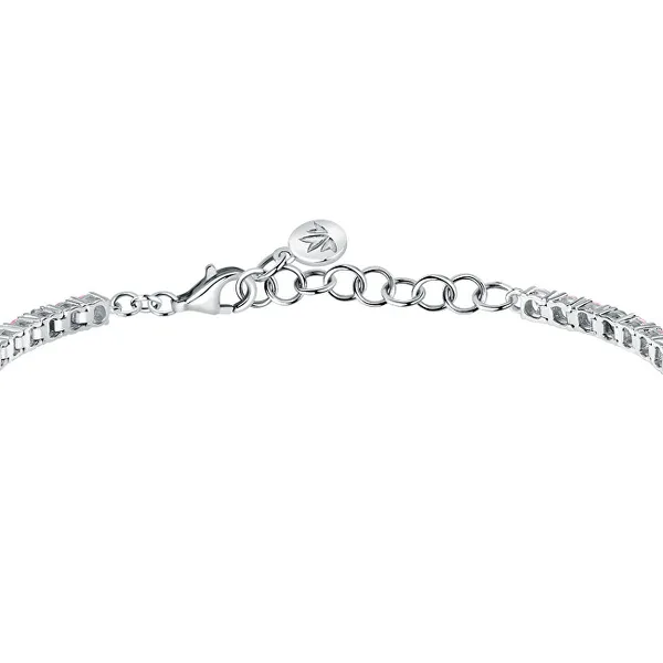 Luxury recycled silver tennis bracelet Tesori SAIW183